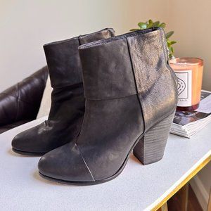 Classic Rag & Bone Newbury Booties - Size 38 - BLACK